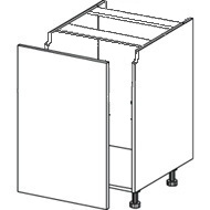 Szafka dolna zlewozmywakowa wys. 780 mm do sortownika