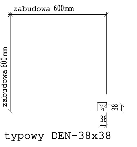 Blenda narożna wys. 720 mm do szafek dolnych