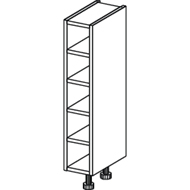 Regał wiszący wys. 720 mm laminowany
